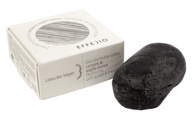 EFFEBIO DOCCIASCHIUMA SOLIDO CARBONE E ARGILLA BIANCA 75 G - Oltrefarma