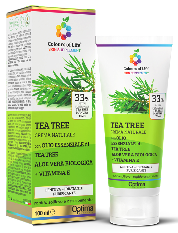 COLOURS OF LIFE SKIN SUPPLEMENT TEA TREE 33% 100 ML CREMA - Oltrefarma