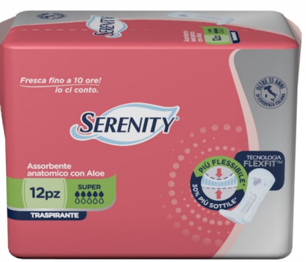 PANNOLONE PER INCONTINENZA SERENITY LIGHT LADY SUPER 12 PEZZI - Oltrefarma