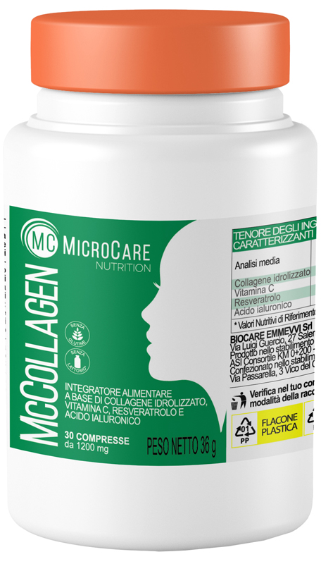 MICROCARE NUTRITION MC COLLAGEN 30 COMPRESSE DA 1200 MG - Oltrefarma