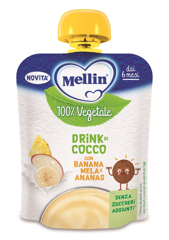 MELLIN POUCH COCCO MELA BANANA ANANAS 90 G - Oltrefarma
