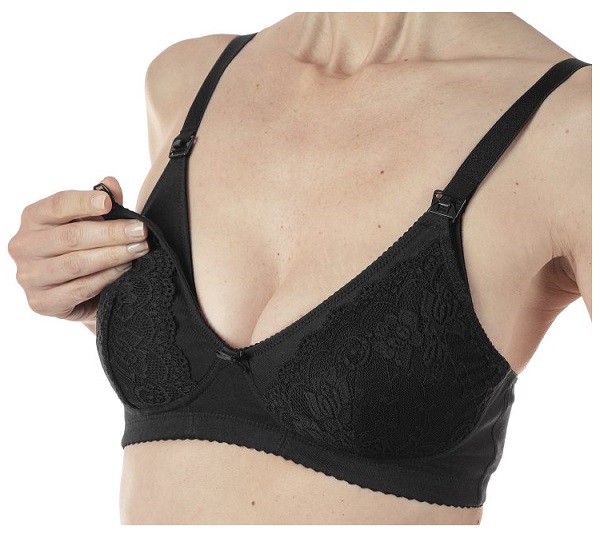 MAMMY REGGISENO COTONE ALLATTAMENTO BLACK 4D - Oltrefarma