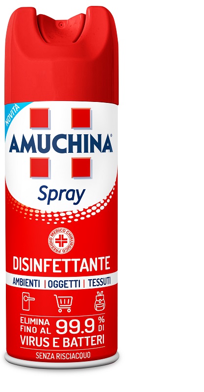 AMUCHINA SPRAY AMBIENTI OGGETTI TESSUTI 400 ML - Antica Farmacia Ferrari