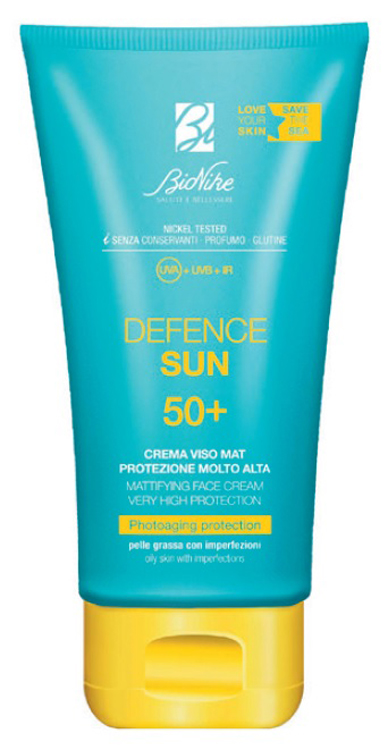 DEFENCE SUN CREMA VISO MAT SPF50+ PROTEZIONE MOLTO ALTA 50 ML - Oltrefarma