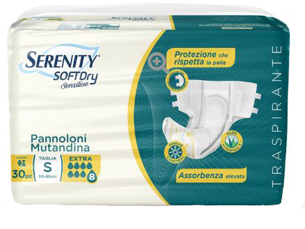 SERENITY PANNOLONE MUTANDINA SD SENSITIVE EXTRA TAGLIA S 30 PEZZI - Antica Farmacia Ferrari