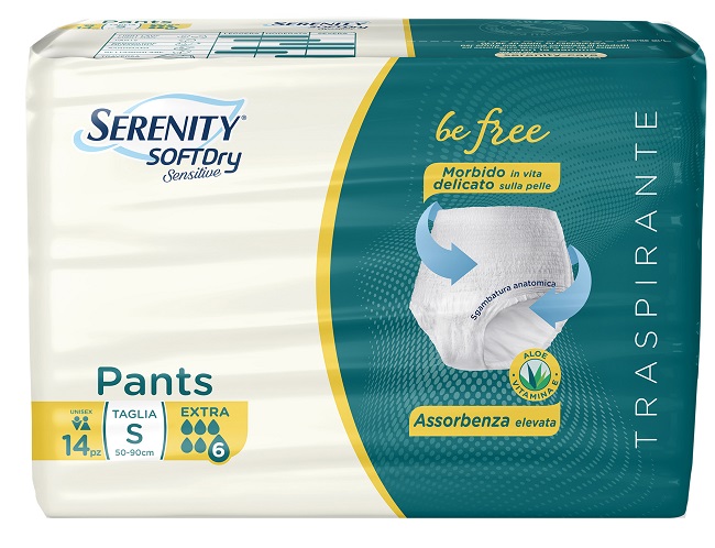 SERENITY PANTS SD SENSITIVE BE FREE EXTRA TAGLIA S 14 PEZZI - Antica Farmacia Ferrari