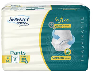 SERENITY PANTS SD SENSITIVE BE FREE SUPER TAGLIA S 14 PEZZI - Oltrefarma