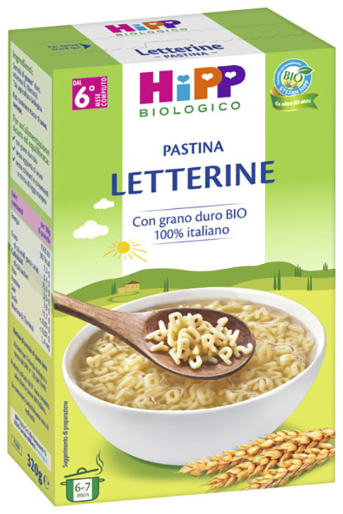 HIPP BIO PASTINA LETTERINE 320 G - Oltrefarma