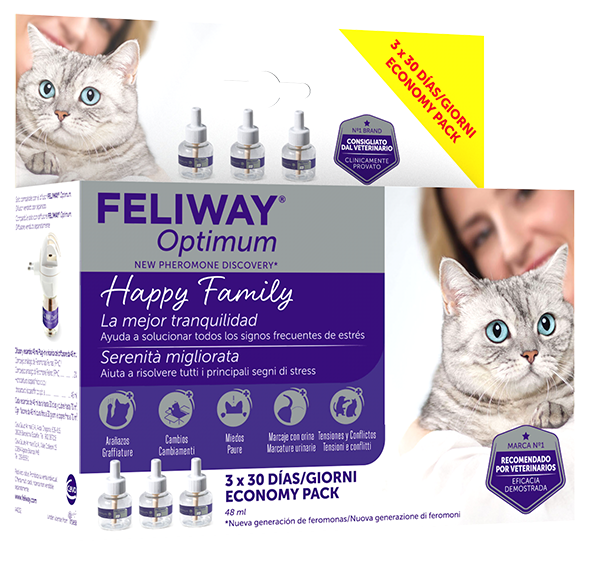 FELIWAY OPTIMUM 3RICARICHE 3X48 ML - Oltrefarma