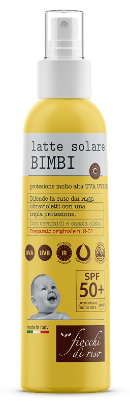 FIOCCHI DI RISO LATTE SOLARE BIMBI 50+ 140 ML SPRAY - Oltrefarma