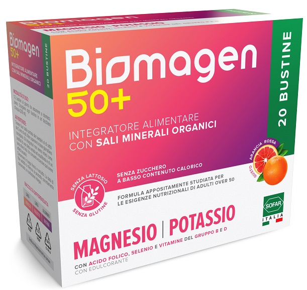 BIOMAGEN 50+ SENZA ZUCCHERI 20 BUSTINE - Oltrefarma