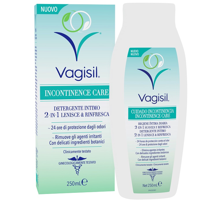 VAGISIL INCONTINENCE CARE DETERGENTE INTIMO 2IN1 LENISCE & RINFRESCA 250 ML - Oltrefarma