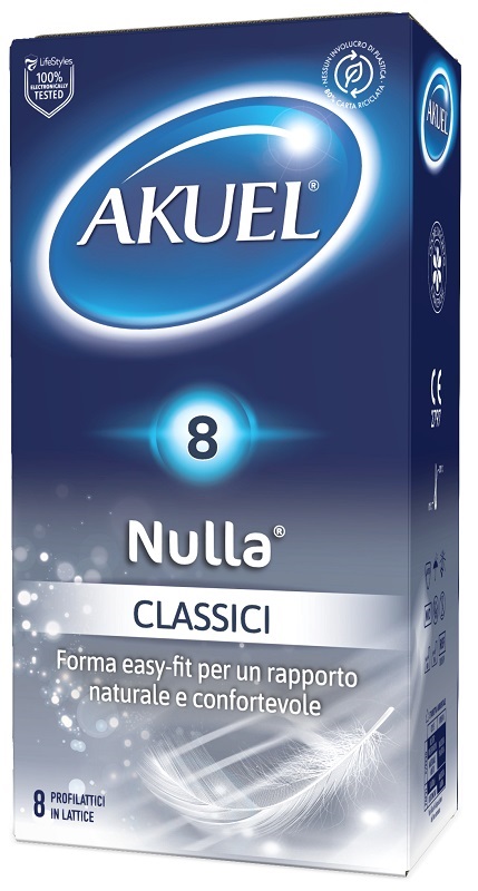 PROFILATTICO AKUEL NULLA CLASSICO 8 PEZZI - Antica Farmacia Ferrari