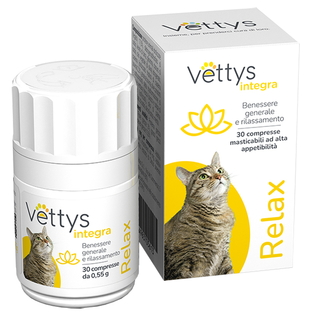VETTYS INTEGRA RELAX GATTO 30 COMPRESSE MASTICABILI - Oltrefarma