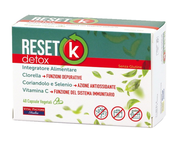 RESET K DETOX 40 CAPSULE - Oltrefarma