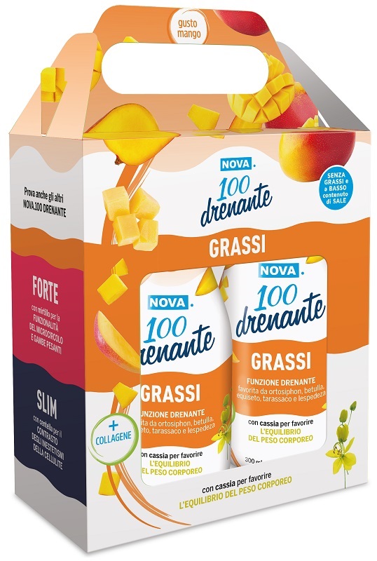 NOVA 100 DRENANTE GRASSI MANGO BIPACK 2 X 300 ML - Oltrefarma
