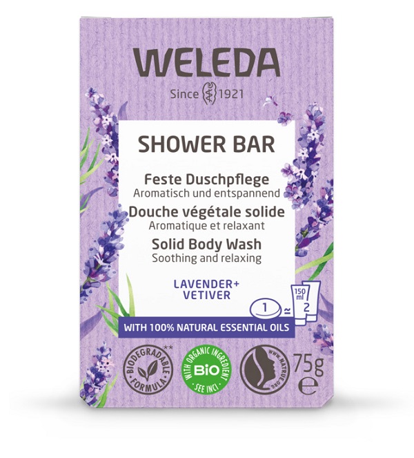 BAGNO DOCCIA SOLIDO LAVANDA + VETIVER 75 G - Antica Farmacia Ferrari