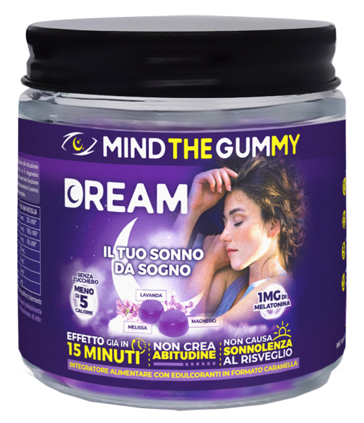 MIND THE GUMMY DREAM 30 PASTIGLIE GOMMOSE GUSTO MIRTILLO SENZA ZUCCHERO - Oltrefarma