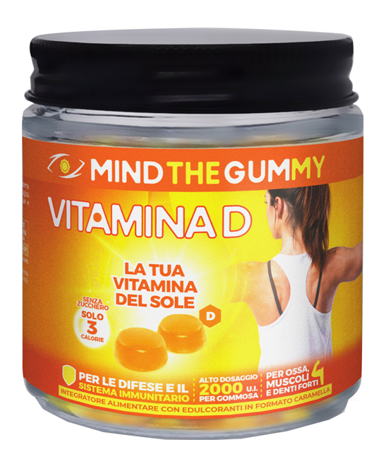 MIND THE GUMMY VITAMINA D 30 PASTIGLIE GOMMOSE GUSTO LIMONE SENZA ZUCCHERO - Oltrefarma