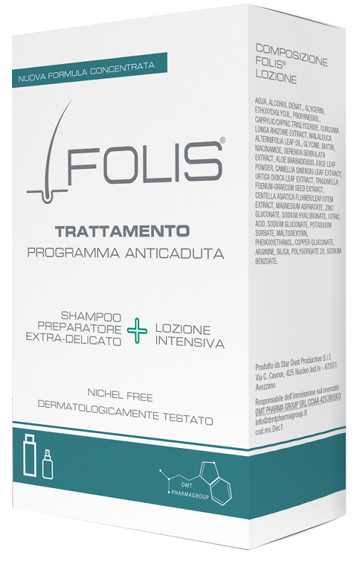 FOLIS TRATTAMENTO 1 LOZIONE 100 ML + 1 SHAMPOO 200 ML - Antica Farmacia Ferrari