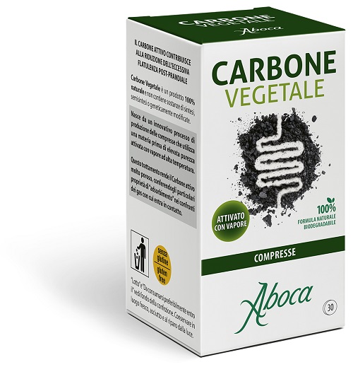 CARBONE VEGETALE 30 COMPRESSE - Antica Farmacia Ferrari