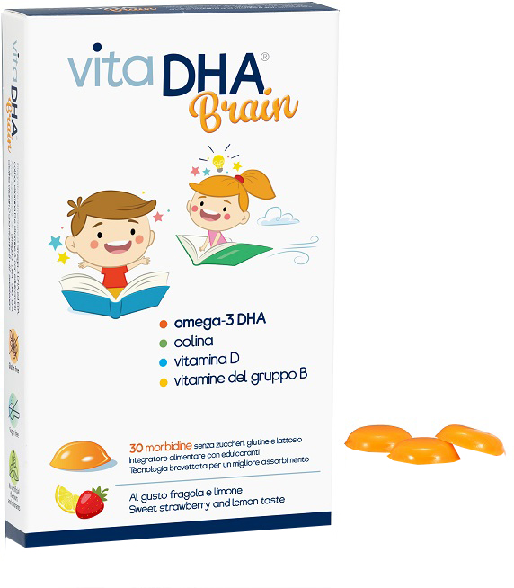 VITADHA BRAIN 30 MORBIDINE AL GUSTO FRAGOLA E LIMONE - Oltrefarma
