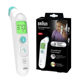 BRAUN TERMOMETRO TEMPLESWIPE - Oltrefarma