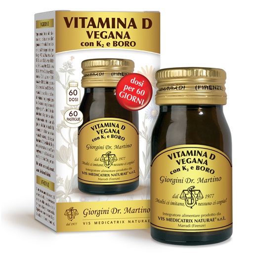 VITAMINA D VEGANA CON K2+BORO 60 PASTIGLIE - Oltrefarma