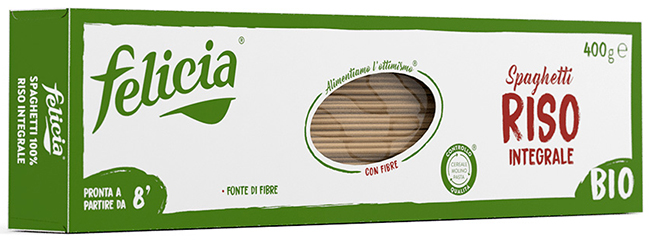 FELICIA BIO RISO INTEGRALE SPAGHETTI 340 G - Oltrefarma