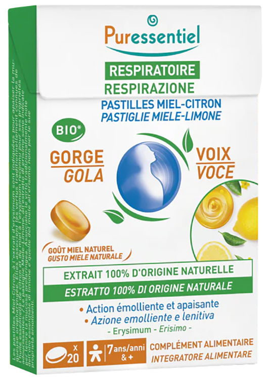 PURESSENTIEL PASTIGLIE MIELE RESPIRAZIONE 44 G - Oltrefarma