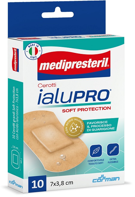 MEDIPRESTERIL CEROTTI IALUPRO SOFT PROTECTION SUPER 7X3,8CM 10 PEZZI - Oltrefarma