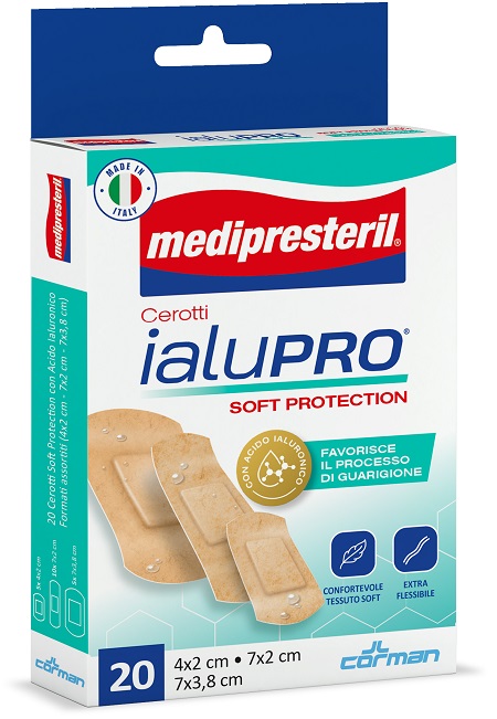 MEDIPRESTERIL CEROTTI IALUPRO SOFT PROTECTION 3 FORMATI ASSORTITI 20 PEZZI - Oltrefarma