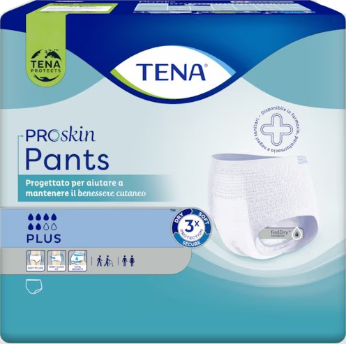 PANNOLONE PER INCONTINENZA TENA PANTS PLUS EXTRALARGE 12 PEZZI - Oltrefarma