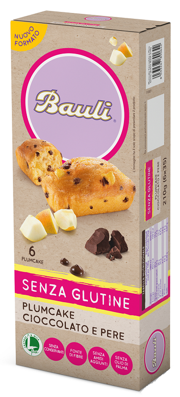 BAULI PLUMCAKE CIOCCOLATO-PERE 6X35 G - Oltrefarma