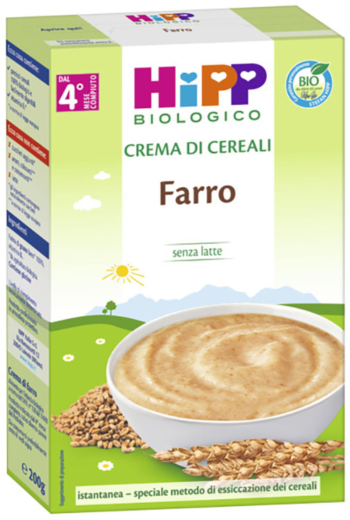 HIPP BIO CREMA CEREALI FARRO 200 G - Oltrefarma
