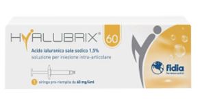 SIRINGA INTRA-ARTICOLARE HYALUBRIX 60 ACIDO IALURONICO 1,5% 60 MG 4 ML NO ETO - Oltrefarma