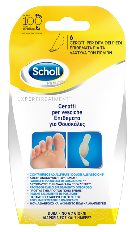 CEROTTO SCHOLL VESCICA DITA PIEDE 6 PEZZI - Oltrefarma