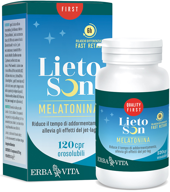 LIETOSON MELATONINA 120 COMPRESSE OROSOLUBILI - Antica Farmacia Ferrari