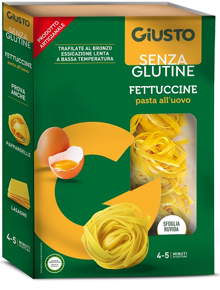 GIUSTO SENZA GLUTINE FETTUCCINE ALL'UOVO 250 G - Oltrefarma