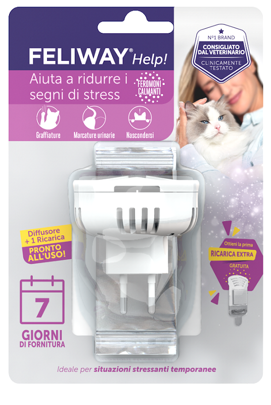 FELIWAY HELP DIFFUSORE + RICARICA 48 ML - Oltrefarma