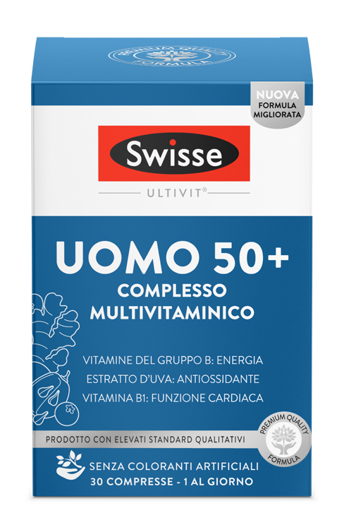 SWISSE MULTIVITAMINICO UOMO 50+ 30 COMPRESSE - Oltrefarma