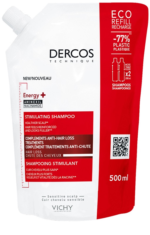 DERCOS ECO RICARICA ENERGIZZANTE 500 ML - Oltrefarma