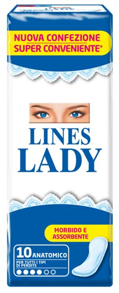 LINES LADY ANATOMICO 10 PEZZI - Oltrefarma
