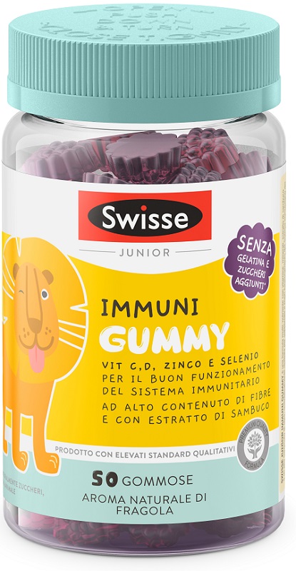 SWISSE JUNIOR IMMUNI GUMMY 50 PASTIGLIE GOMMOSE - Oltrefarma