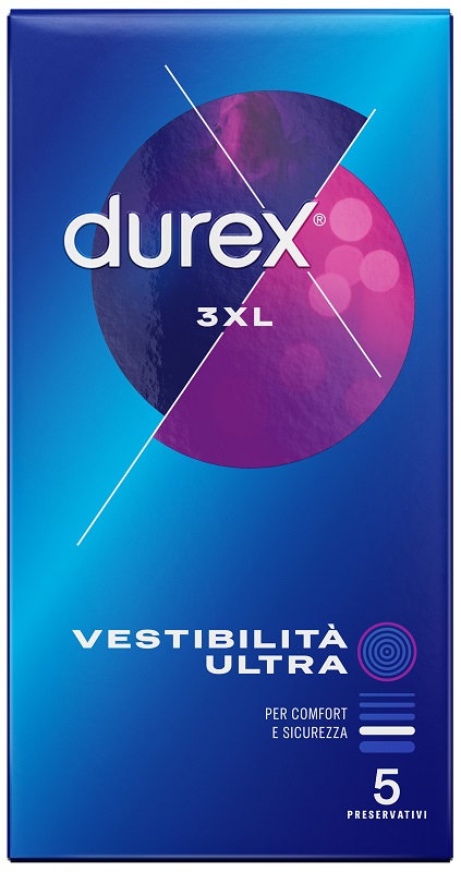 PRESERVATIVO DUREX 3XL VESTIBILITA' ULTRA 5 PEZZI - Antica Farmacia Ferrari