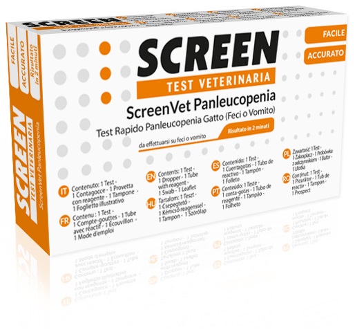 SCREENVET TEST RAPIDO PANLEUCOPENIA FECI/VOMITO GATTO - Antica Farmacia Ferrari