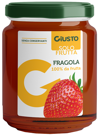 GIUSTO SOLO FRUTTA MARMELLATA FRAGOLE 284 G - Oltrefarma
