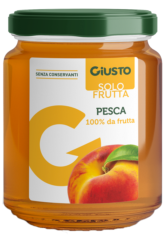 GIUSTO SOLO FRUTTA MARMELLATA PESCA 284 G - Oltrefarma