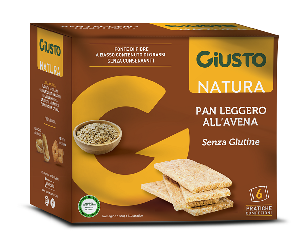 GIUSTO SENZA GLUTINE PANLEGGERO ALL'AVENA 6 CONFEZIONI DA 25G - Oltrefarma