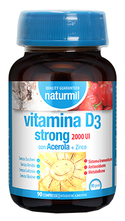 NATURMIL VITAMINA D3 STRONG 2000 UI 90 COMPRESSE - Antica Farmacia Ferrari